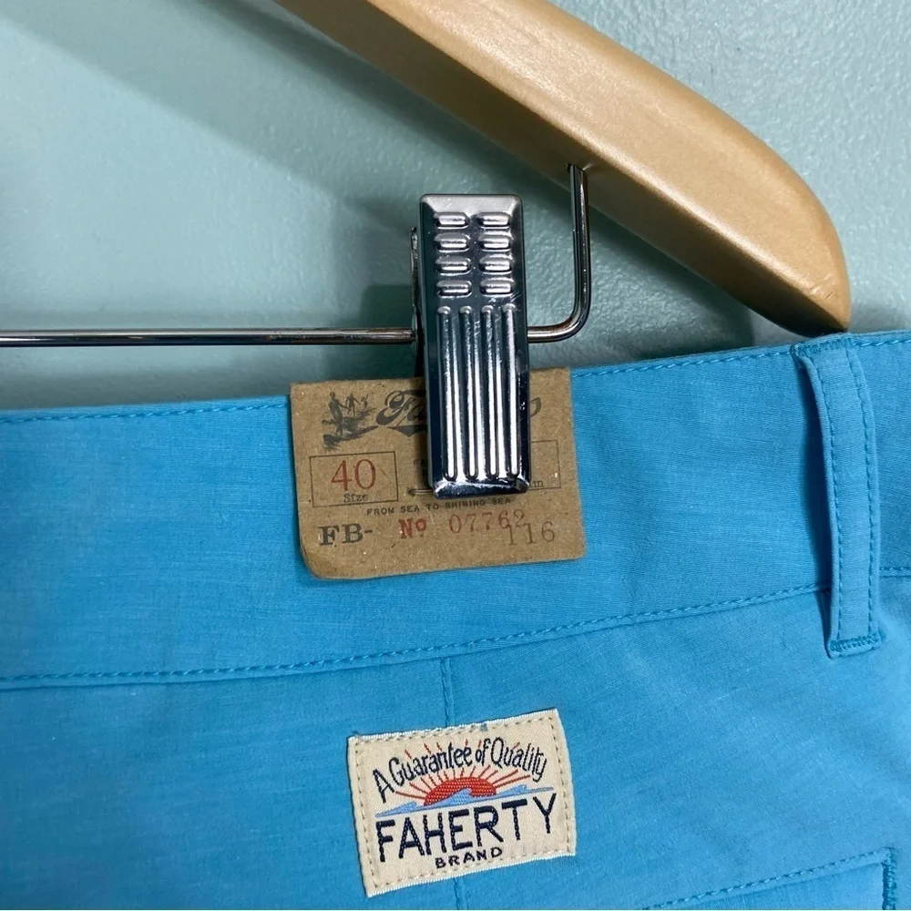 Faherty MSC0012 Mens Belt Loop All Day & Trade Short Blue Sz‎ 40